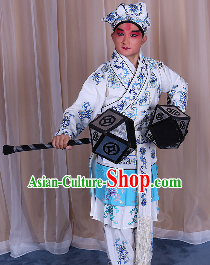 Top Embroidered Chinese Classic Peking Opera Wusheng Costume Beijing Opera Wu Sheng Costumes Complete Set for Adults Kids Men Boys