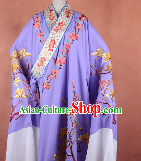 Top Embroidered Chinese Classic Peking Opera Young Scholar Costume Beijing Opera Long Robe Costumes Complete Set for Adults Kids Men Boys