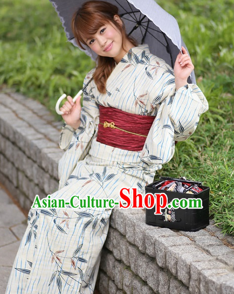 Top Authentic Traditional Japanese Kimonos Kimono Dress Yukata Clothing Robe Garment Complete Set for Women Ladies Girls