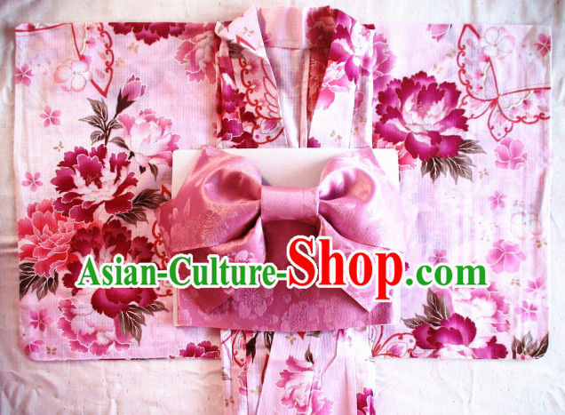 Top Authentic Traditional Japanese Kimonos Kimono Dress Yukata Clothing Robe Garment Complete Set for Women Ladies Girls