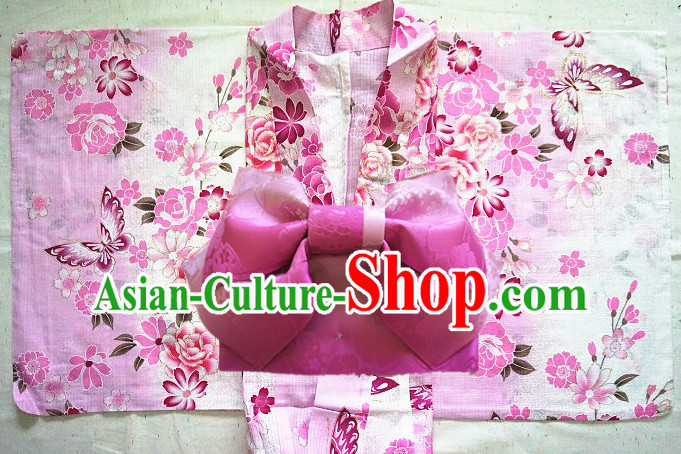 Top Authentic Traditional Japanese Kimonos Kimono Dress Yukata Clothing Robe Garment Complete Set for Women Ladies Girls