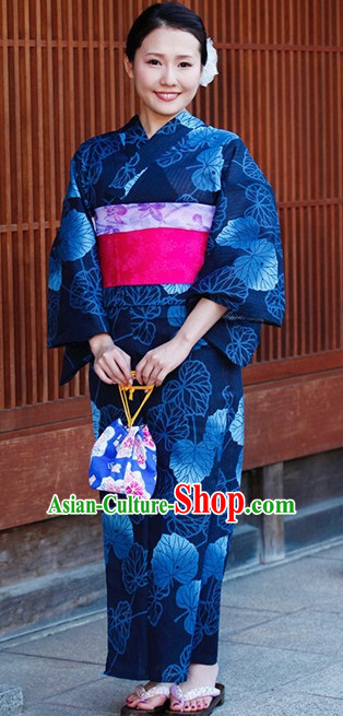 Top Authentic Traditional Japanese Kimonos Kimono Dress Yukata Clothing Robe Garment Complete Set for Women Ladies Girls