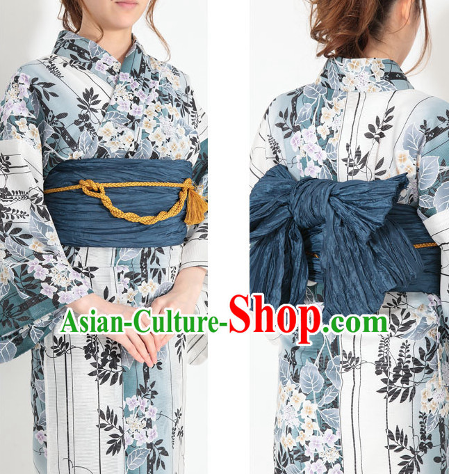 Top Authentic Traditional Japanese Kimonos Kimono Dress Yukata Clothing Robe Garment Complete Set for Women Ladies Girls