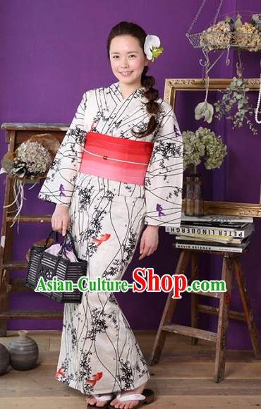 Top Authentic Traditional Japanese Kimonos Kimono Dress Yukata Clothing Robe Garment Complete Set for Women Ladies Girls