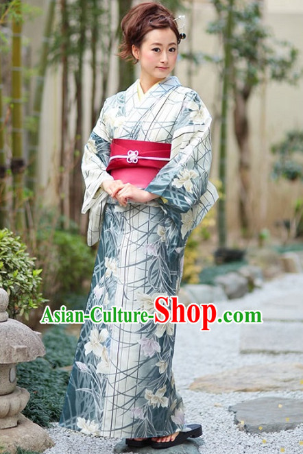 Top Authentic Traditional Japanese Kimonos Kimono Dress Yukata Clothing Robe Garment Complete Set for Women Ladies Girls