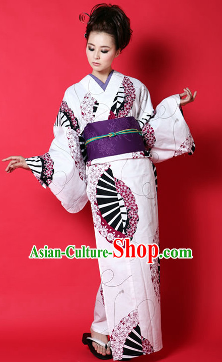 Top Authentic Traditional Japanese Kimonos Kimono Dress Yukata Clothing Robe Garment Complete Set for Women Ladies Girls