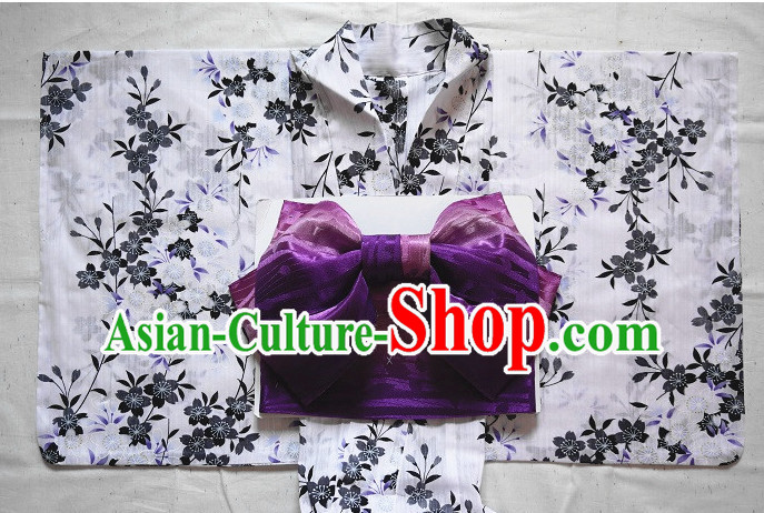 Traditional Japanese Kimono Fashion Furisode Yukata Clothing Robe Dress online Complete Set for Women