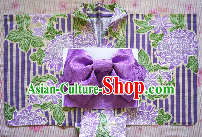 Top Authentic Traditional Japanese Kimonos Kimono Dress Yukata Clothing Robe online Complete Set for Women