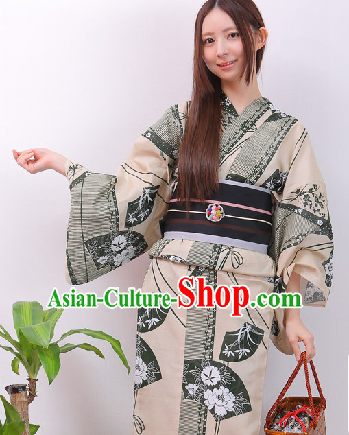 Top Authentic Traditional Japanese Kimonos Kimono Dress Yukata Clothing Robe online Complete Set for Women