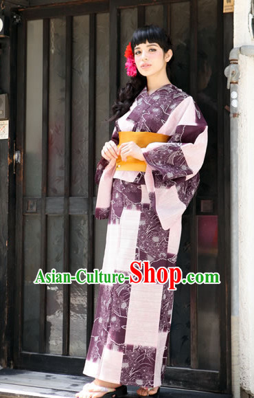 Top Authentic Traditional Japanese Kimonos Kimono Dress Yukata Clothing Robe online Complete Set for Women