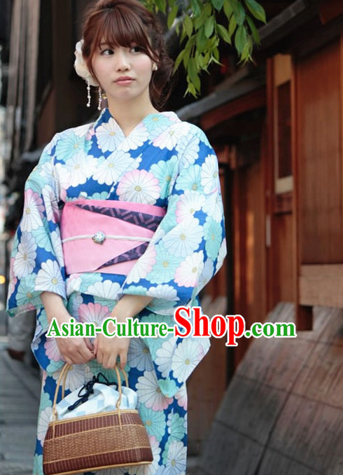 Top Authentic Traditional Japanese Kimonos Kimono Dress Yukata Clothing Robe online Complete Set for Women