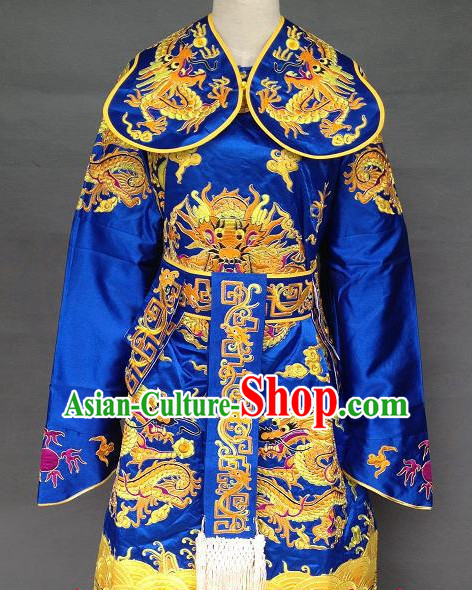 Ancient Chinese Embroidered Dragon Prince Costumes for Men