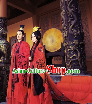 Ancient Chinese Emperor Wedding Robe Dresses for Men