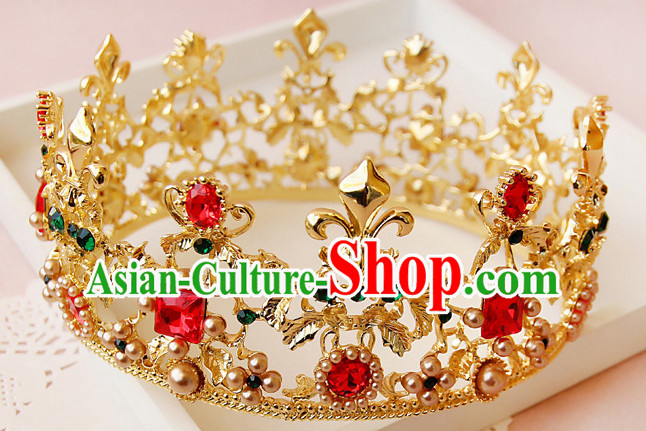 Romantic Bridal Princess Royal Crown Hair Accessories Hair Jewelry