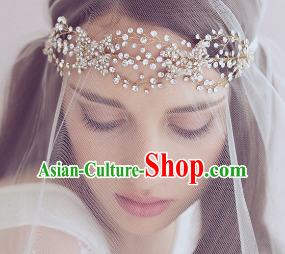 Romantic Bridal Princess Royal Crown Hair Accessories Hair Jewelry Headwear