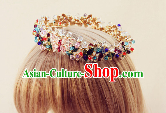 Romantic Bridal Princess Royal Crown Hair Accessories Hair Jewelry Headwear