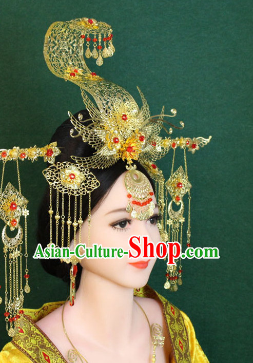 Ancient Chinese Female Emperor Wu Zetian Hair Accessories Complete Set