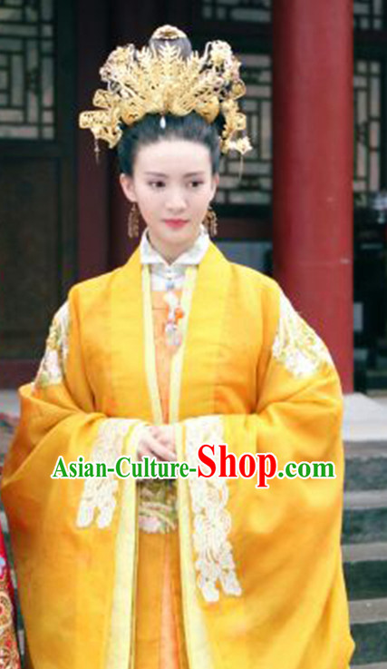 Ming Dynasty Empress Dresses and Hair Accessories Complete Set