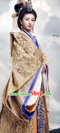 Ancient Chinese Empress Royal Dresses Imperial Robe Clothes Complete Set