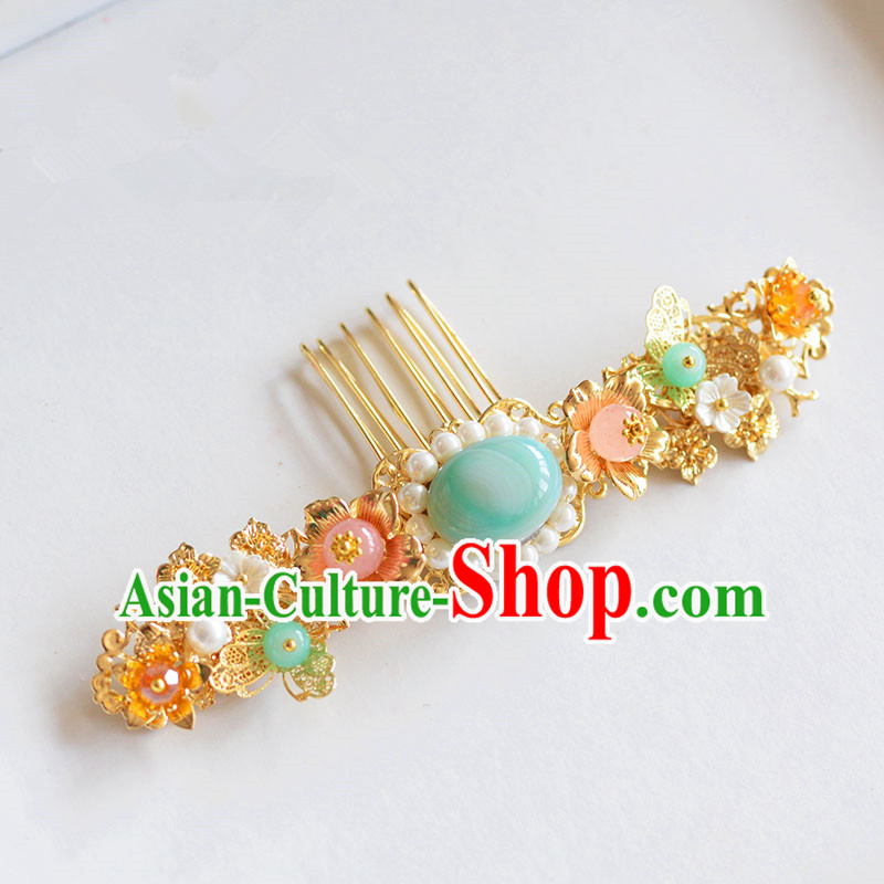 Chinese Ancient Style Hair Jewelry Accessories, Hairpins, Princess Hanfu Xiuhe Suit Wedding Bride Hair Accessories for Women