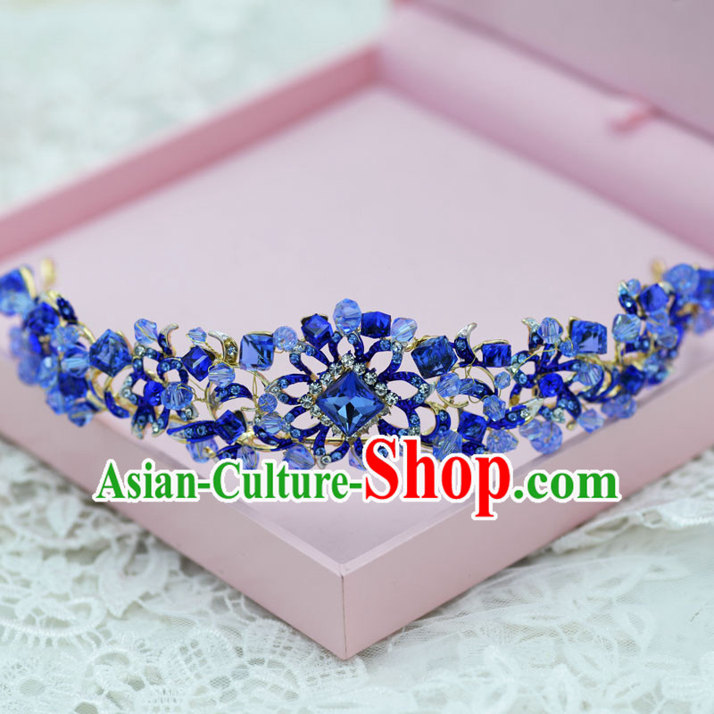 Traditional Jewelry Accessories, Princess Bride Royal Crown, Wedding Hair Accessories, Baroco Style Crystal Headwear for Women