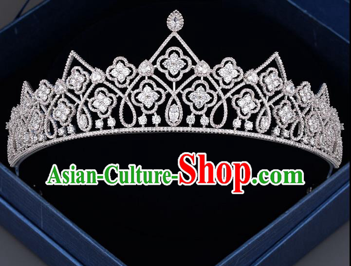 Traditional Jewelry Accessories, Princess Bride Royal Crown, Wedding Hair Accessories, Baroco Style Crystal Headwear for Women