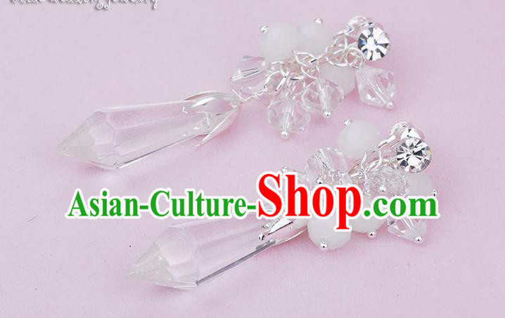 Traditional Jewelry Accessories, Princess Bride Earring, Wedding Accessories, Baroco Style Crystal Earrings for Women