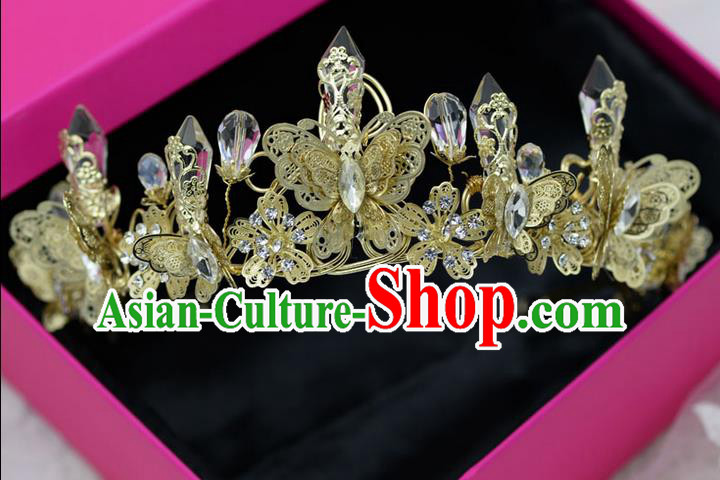 Traditional Jewelry Accessories, Princess Bride Royal Crown, Wedding Hair Accessories, Baroco Style Crystal Headwear for Women