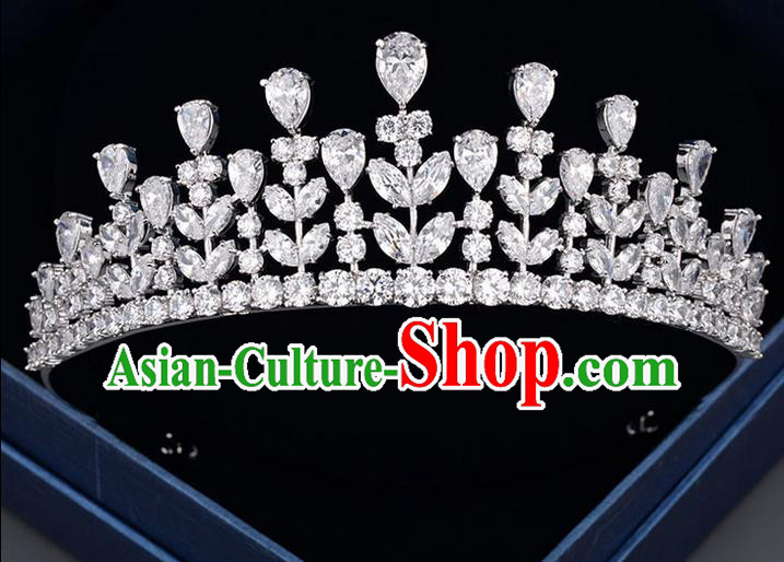 Traditional Jewelry Accessories, Palace Princess Bride Royal Crown, Wedding Hair Accessories, Baroco Style Crystal Headwear for Women