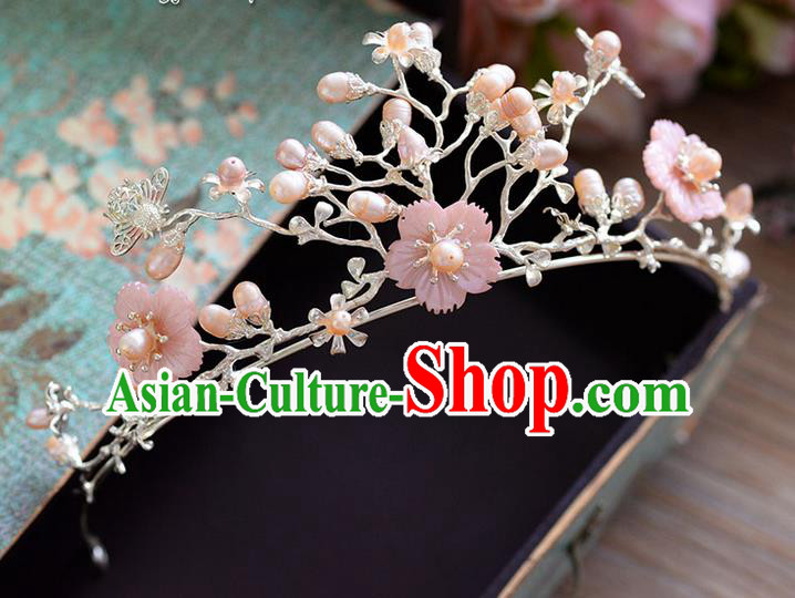 Traditional Jewelry Accessories, Palace Princess Bride Royal Crown, Wedding Hair Accessories, Baroco Style Flowers Headwear for Women