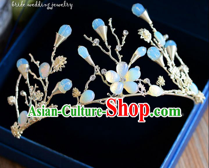 Traditional Jewelry Accessories, Palace Princess Bride Royal Crown, Wedding Hair Accessories, Baroco Style Crystal Headwear for Women