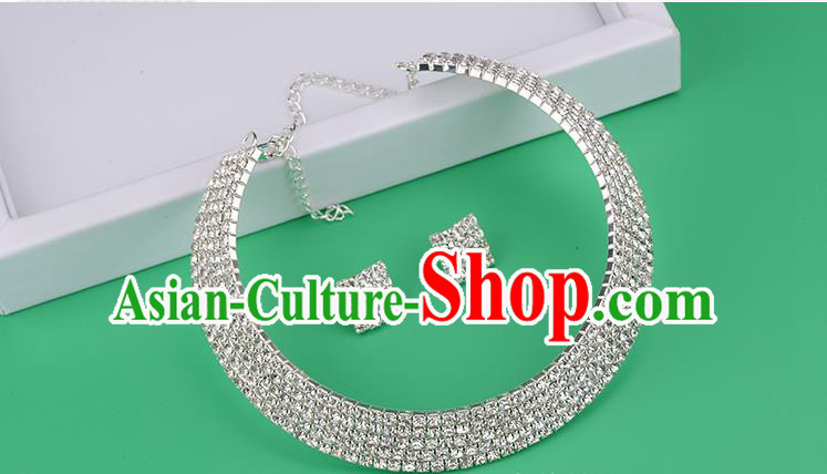 Traditional Jewelry Accessories, Palace Princess Necklace, Wedding Accessories, Baroco Style Crystal Earrings for Women