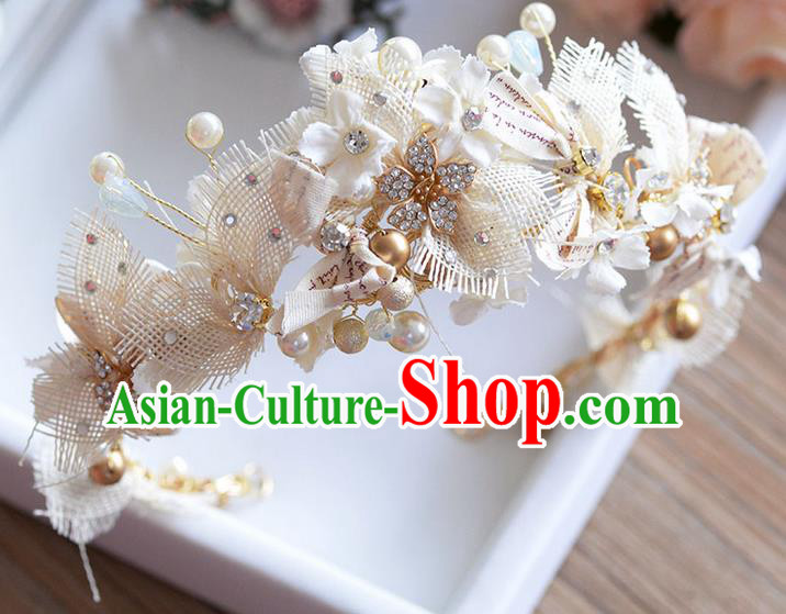 Traditional Jewelry Accessories, Princess Wedding Hair Accessories, Bride Wedding Hair Accessories, Baroco Style Pearl Headwear for Women