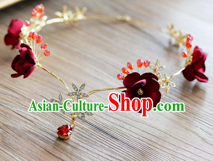 Traditional Jewelry Accessories, Princess Wedding Hair Accessories, Bride Wedding Hair Accessories, Baroco Style Flowers Headwear for Women