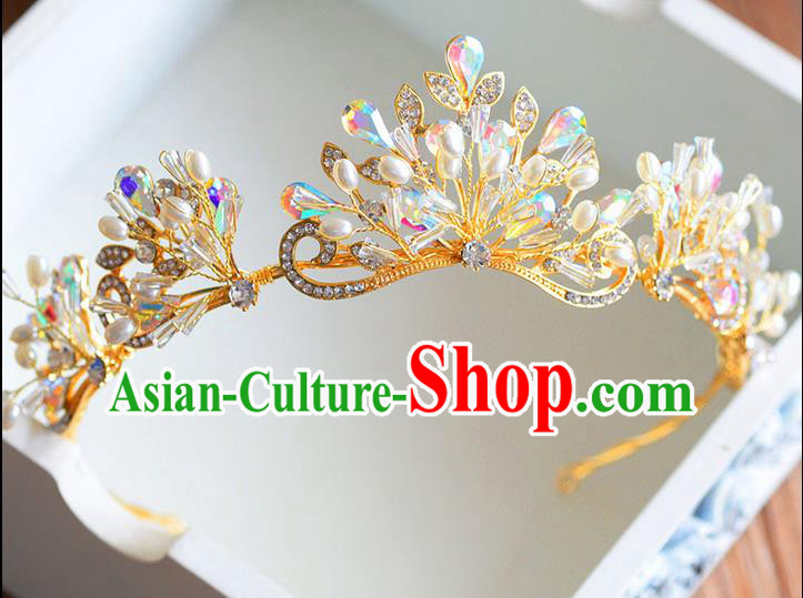 Traditional Jewelry Accessories, Princess Wedding Hair Accessories, Bride Wedding Hair Accessories, Baroco Style Crystal Headwear for Women