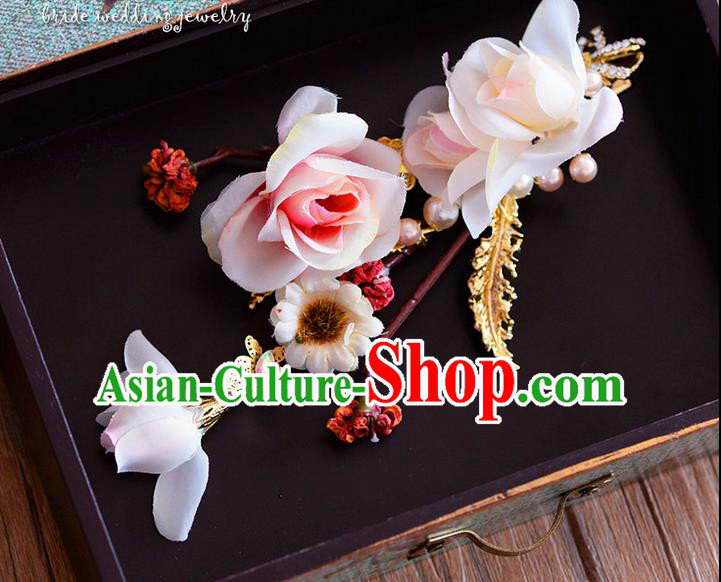 Traditional Jewelry Accessories, Princess Wedding Hair Accessories, Bride Wedding Hair Accessories, Baroco Style Flowers Headwear for Women