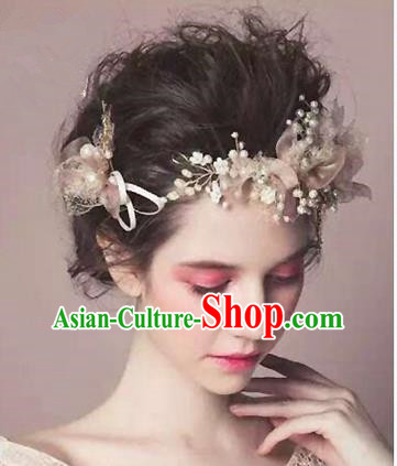 Traditional Jewelry Accessories, Princess Wedding Hair Accessories, Bride Wedding Hair Accessories, Baroco Style Pearl Headwear for Women