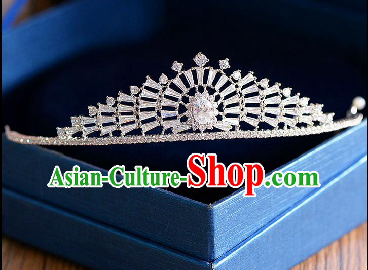 Traditional Jewelry Accessories, Palace Princess Bride Royal Crown, Engagement Royal Crown, Wedding Hair Accessories, Baroco Style Zircon Headwear for Women