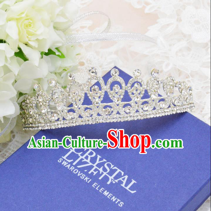 Traditional Jewelry Accessories, Palace Princess Bride Royal Crown, Engagement Royal Crown, Wedding Hair Accessories, Baroco Style Crystal Headwear for Women