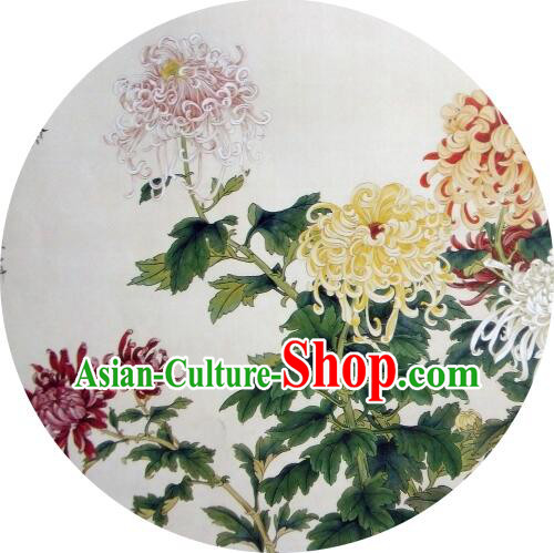 Oiled Paper Umbrella Chinese Classic Handmade Parasol Sunshade Chrysanthemum