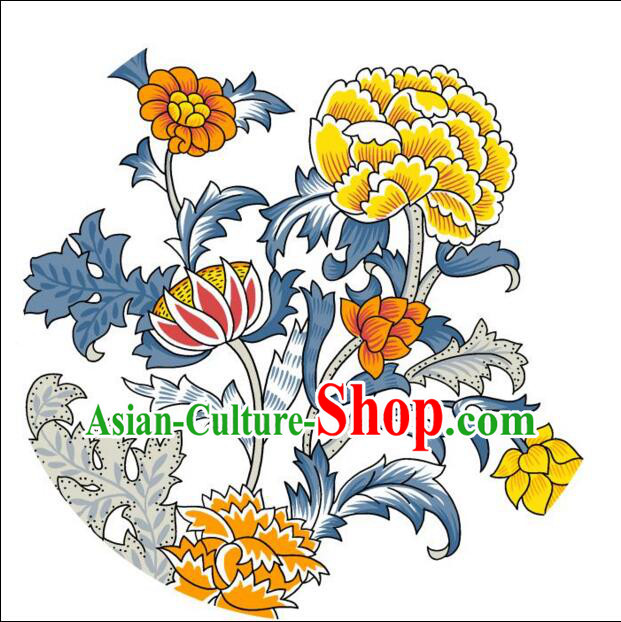 Chinese Classic Handmade Oiled Paper Umbrella  Parasol Sunshade  Chrysanthemum
