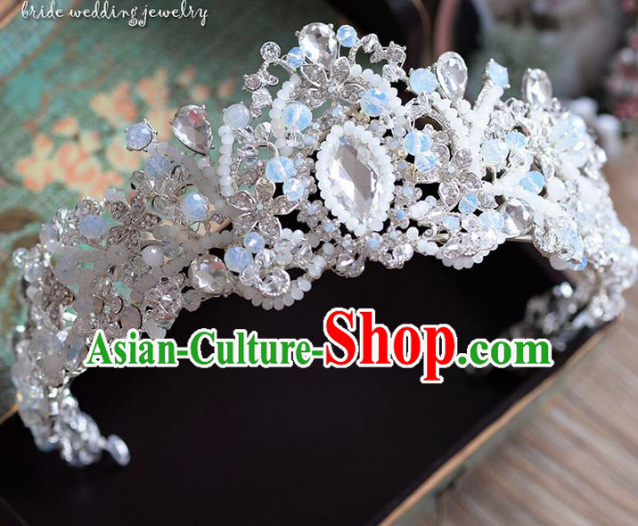 Traditional Jewelry Accessories, Palace Princess Bride Royal Crown, Imperial Royal Crown, Wedding Hair Accessories, Baroco Style Crystal Headwear for Women