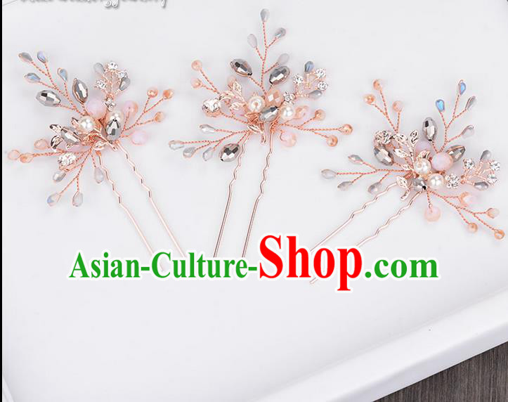 Traditional Jewelry Accessories, Princess Hair Accessories, Bride Wedding Hair Accessories, Headwear, Baroco Style Crystal Hair Claw for Women