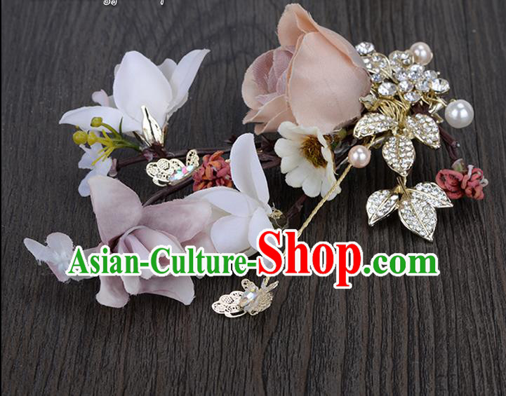 Traditional Jewelry Accessories, Princess Hair Accessories, Bride Wedding Hair Accessories, Headwear, Baroco Style Flowers Hair Claw for Women