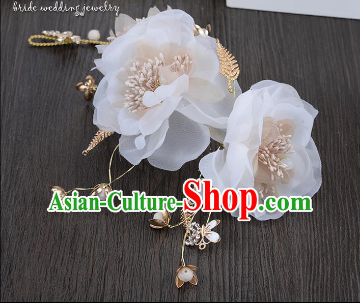 Traditional Jewelry Accessories, Princess Hair Accessories, Bride Wedding Hair Accessories, Headwear, Baroco Style Flowers Hair Claw for Women