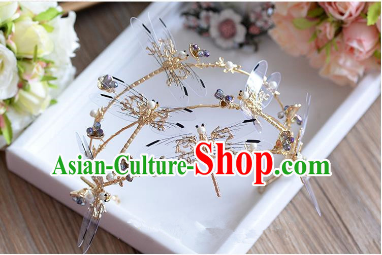 Traditional Jewelry Accessories, Princess Hair Accessories, Bride Wedding Hair Accessories, Headwear, Baroco Style Crystal Hair Claw for Women