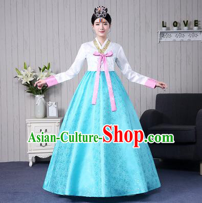 Korean Traditional Costumes Korean Clothes Wedding Full Dress Formal Attire Ceremonial Clothes Court Stage Dancing