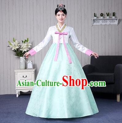 Korean Traditional Costumes Women Dress Wedding Full Dress Formal Attire Ceremonial Clothes Court Stage Dancing