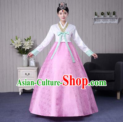 Korean Traditional Wedding Dress Bride Costume Korean Ancient Clothes Full Dress Formal Attire Ceremonial Clothes Court Stage Dancing