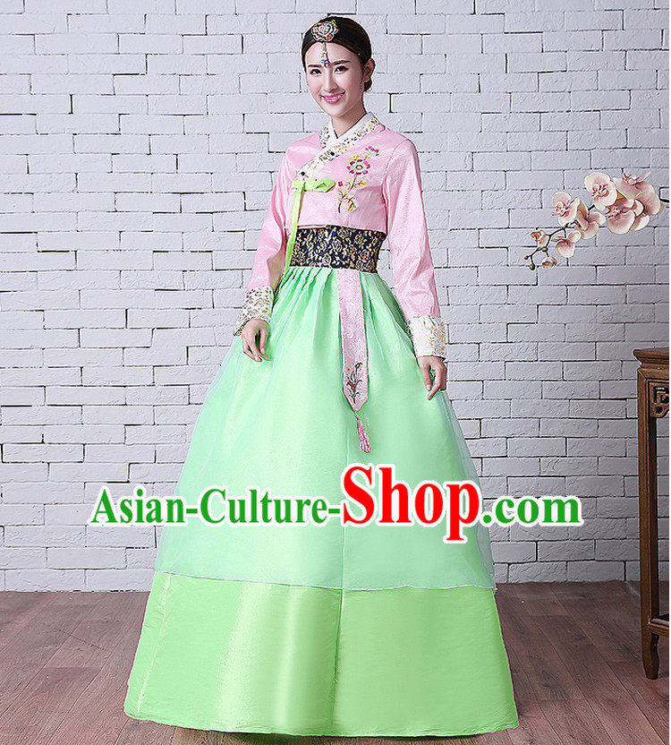 Korean Traditional Costumes Ancient Clothes Wedding Dress Korean Full Dress Formal Attire Ceremonial Dress Court Stage Dancing